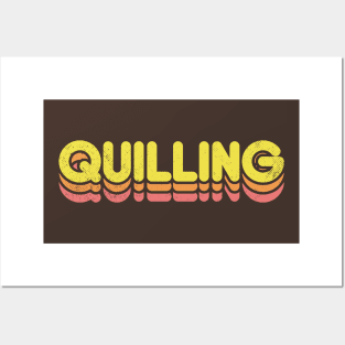 Retro Quilling Posters and Art